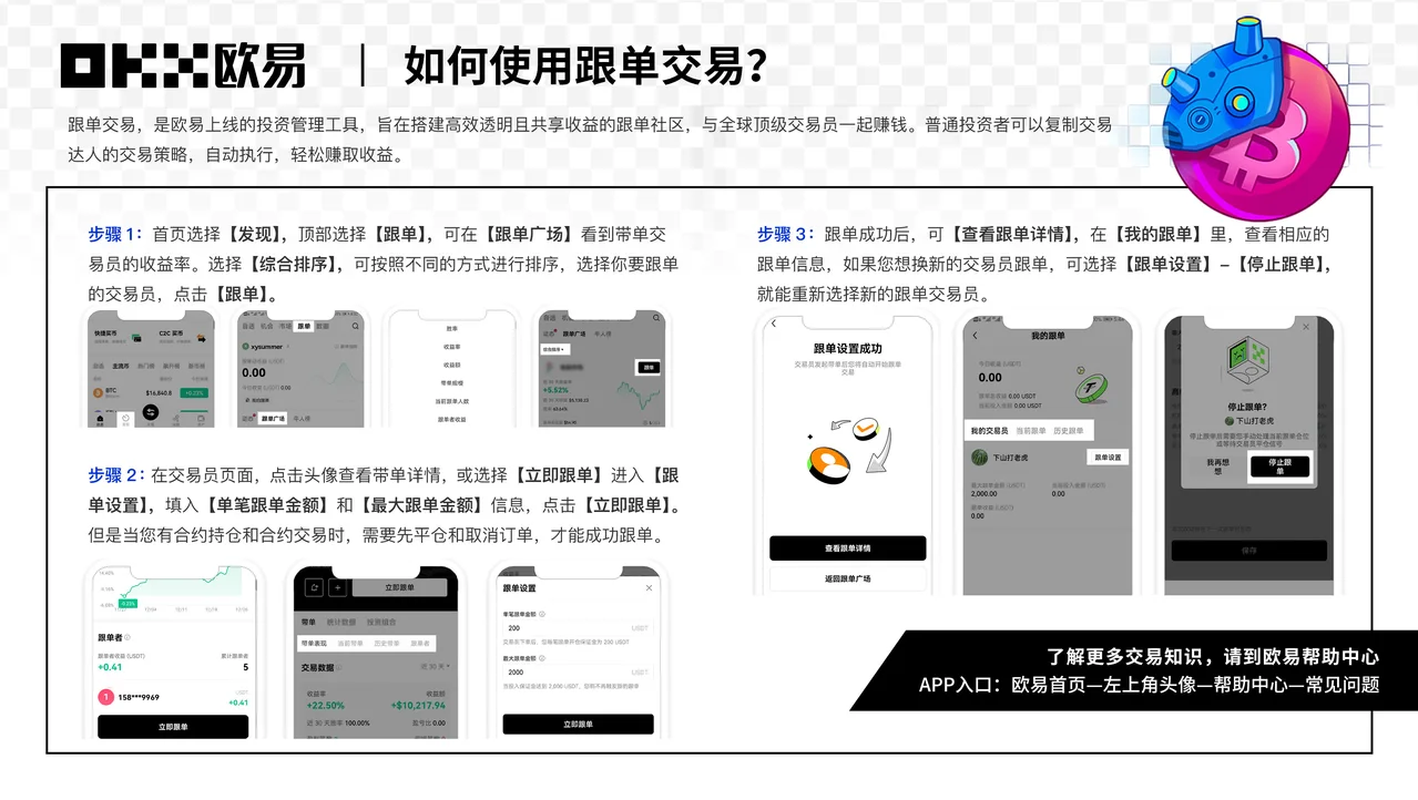 跟单交易专题页：教学图解